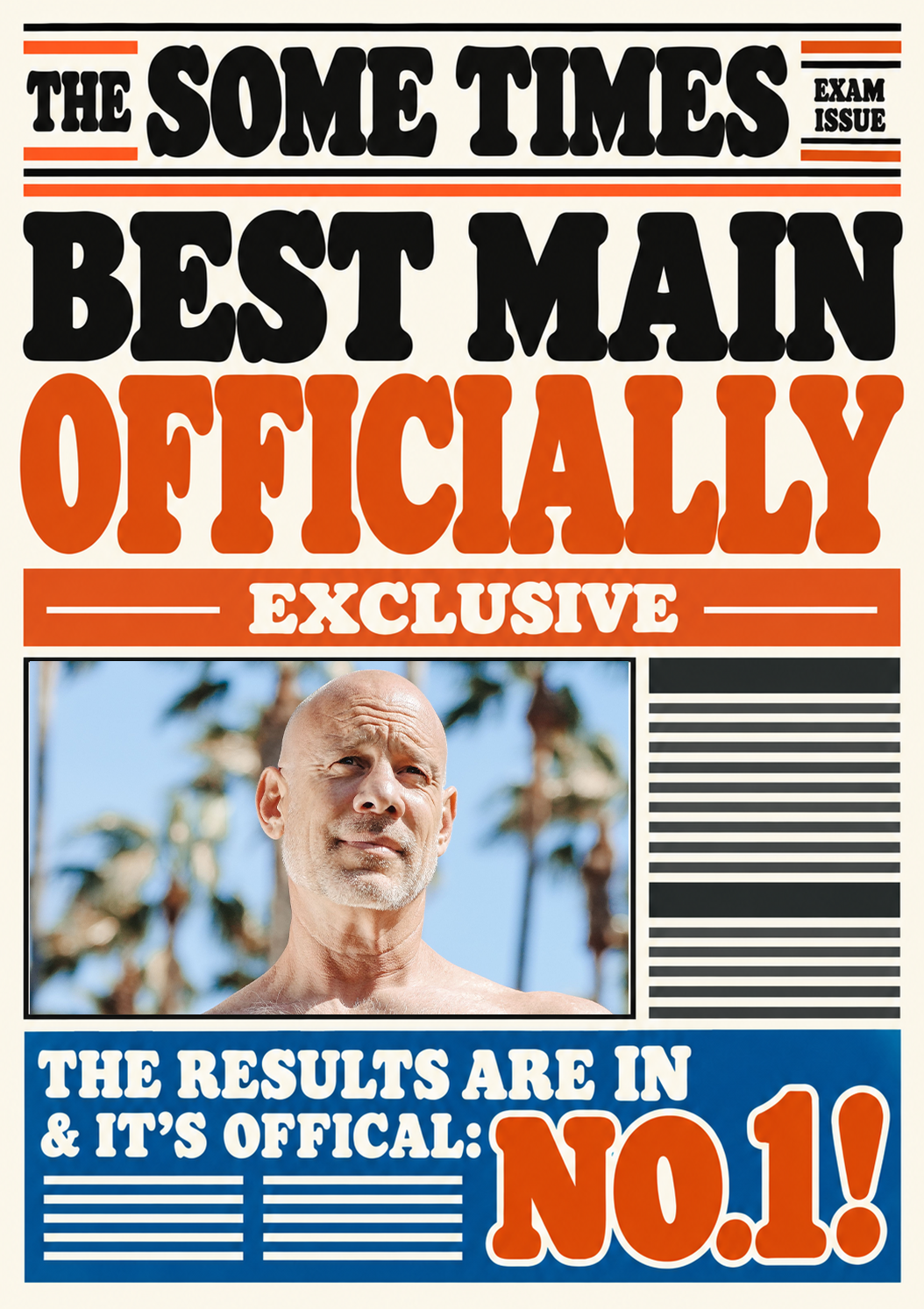 Funny Newspaper Spoof No.1 Photo Upload Birthday Card