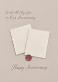 Load image into Gallery viewer, Anniversary - Personalised Card — with punch holes
