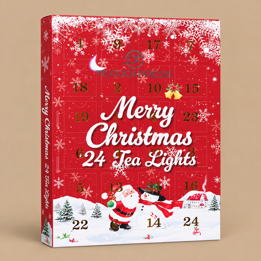 Deco Express 24 3D Tealights Advent Calendar