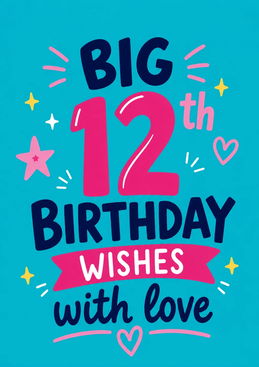 Birthdays - Personalised Card — with punch holes