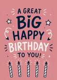 Load image into Gallery viewer, Birthdays - Personalised Card — with punch holes
