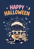 Load image into Gallery viewer, Halloween - Personalised Card — with punch holes
