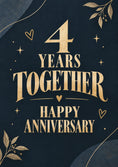 Load image into Gallery viewer, Anniversary - Personalised Card — with punch holes
