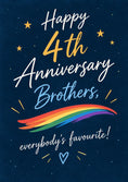 Load image into Gallery viewer, Anniversary - Personalised Card — with punch holes
