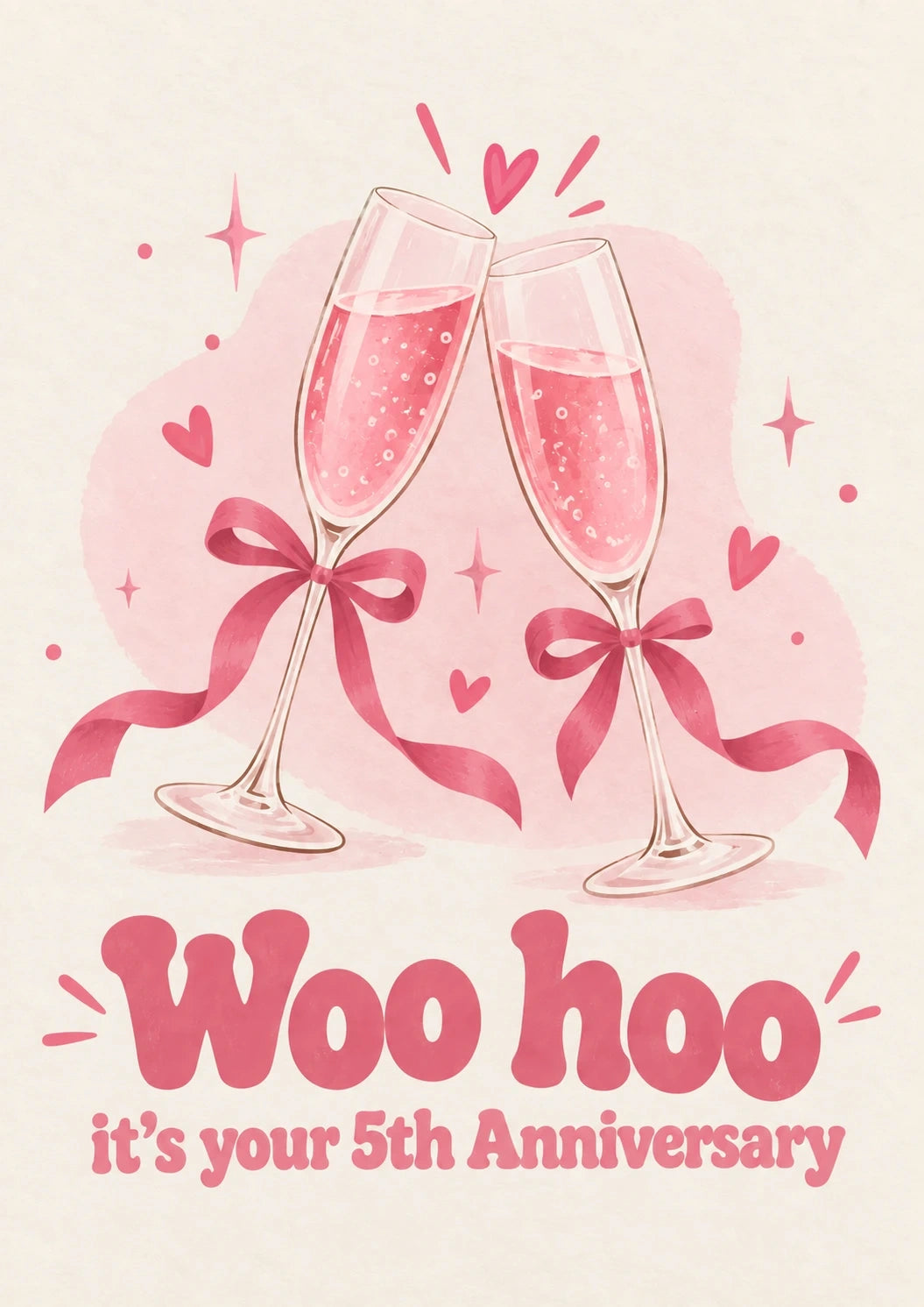 Anniversary - Personalised Card — with punch holes