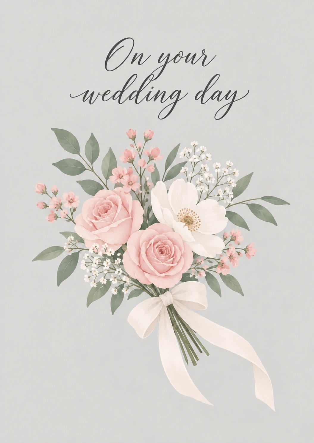 Weddings - Personalised Card — with punch holes
