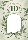 Load image into Gallery viewer, Anniversary - Personalised Card — with punch holes
