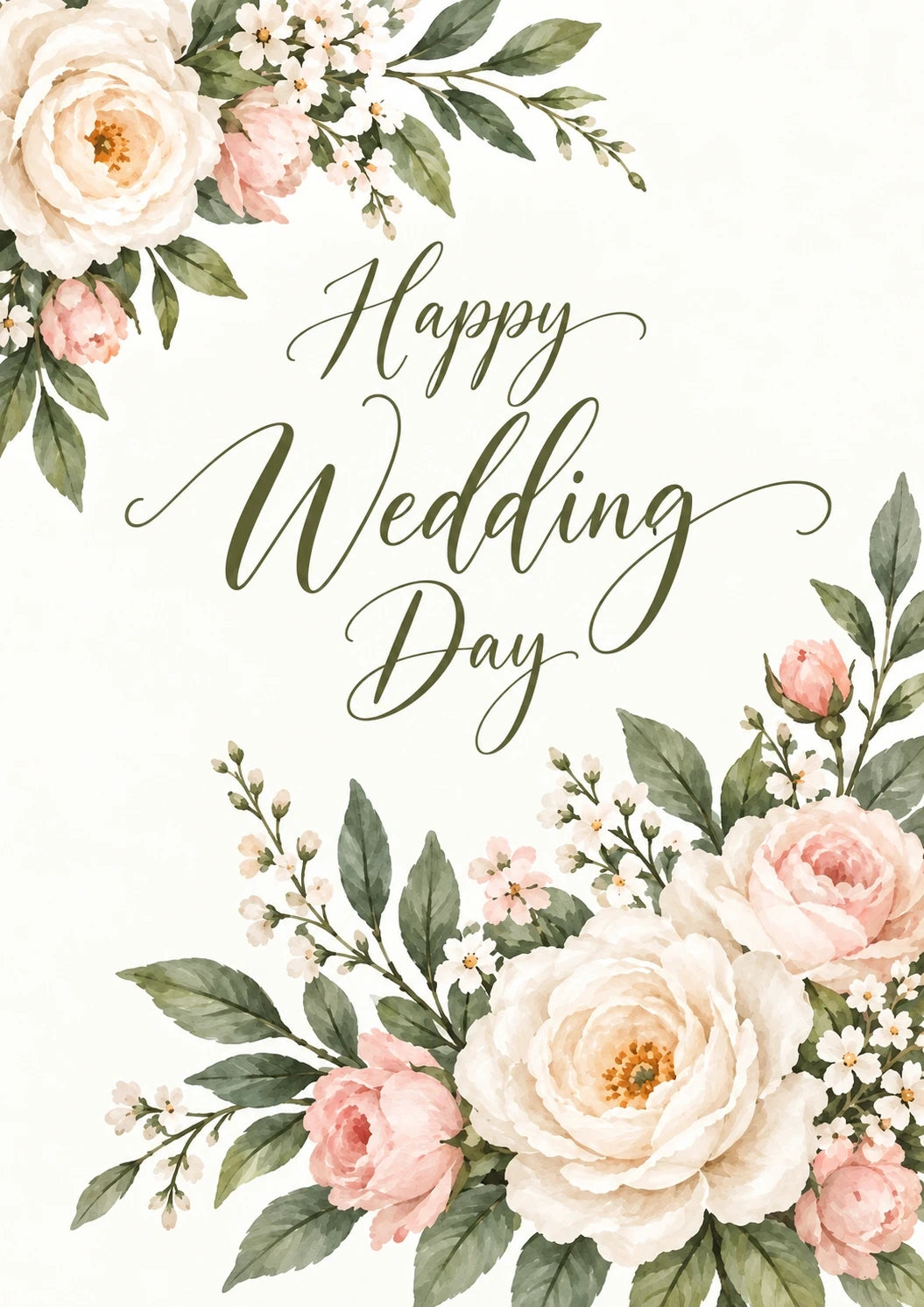 Weddings - Personalised Card — with punch holes