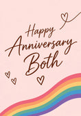Load image into Gallery viewer, Anniversary - Personalised Card — with punch holes
