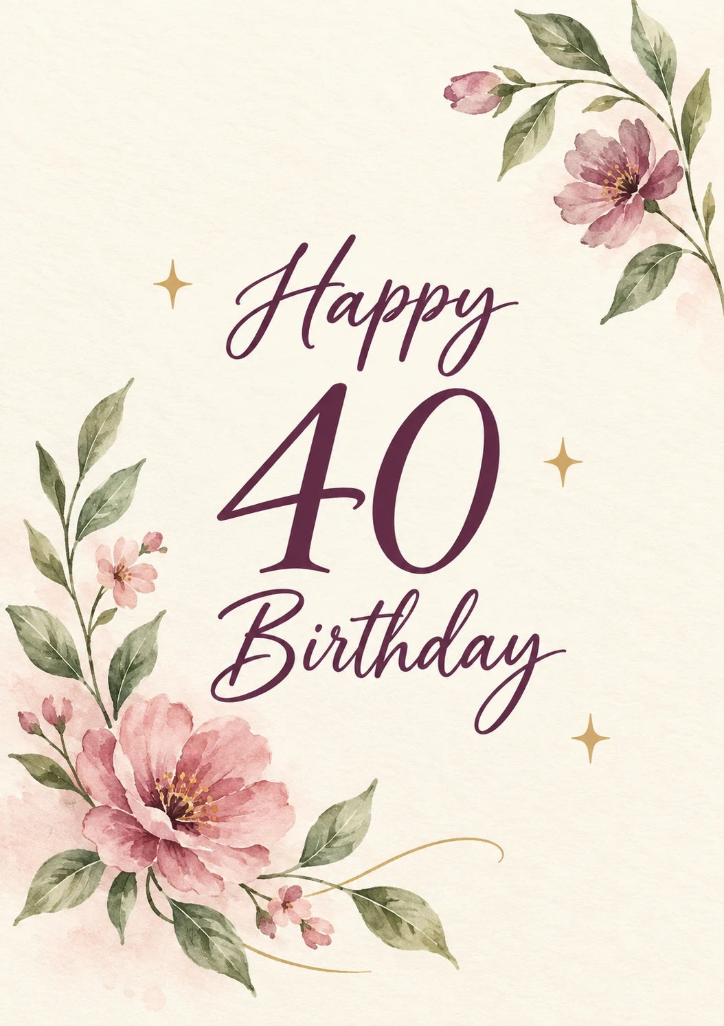 Birthdays - Personalised Card — with punch holes