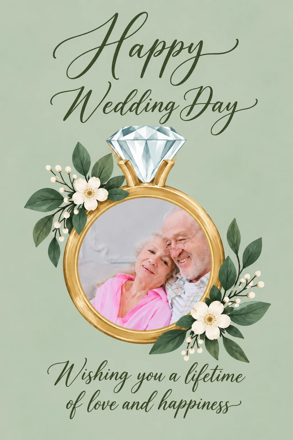 Weddings - Personalised Card — with punch holes
