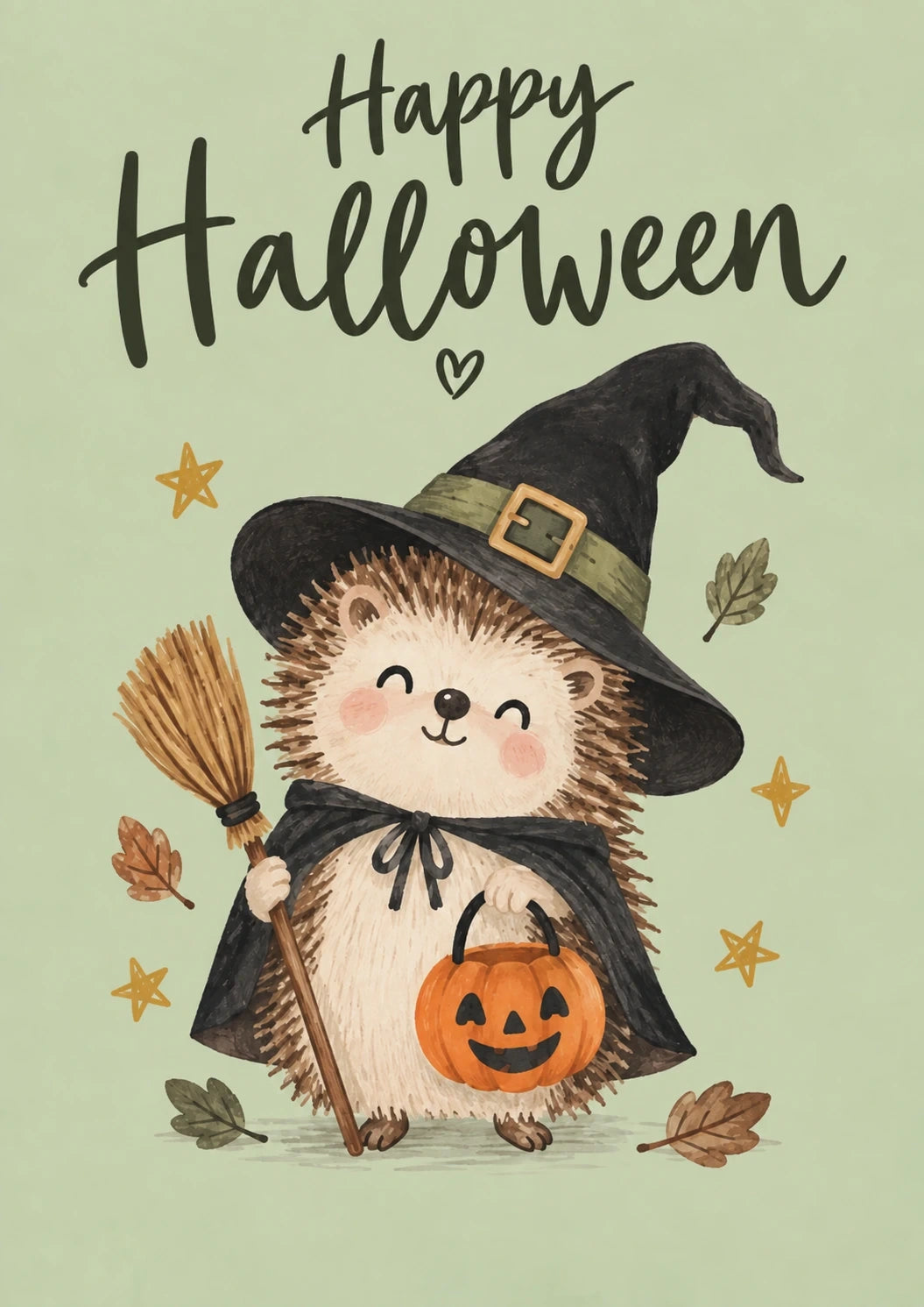 Halloween - Personalised Card — with punch holes