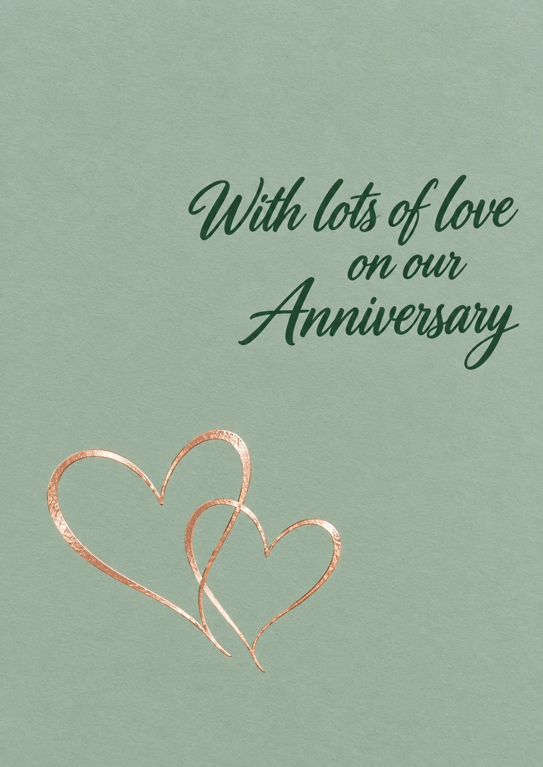 Anniversary - Personalised Card — with punch holes