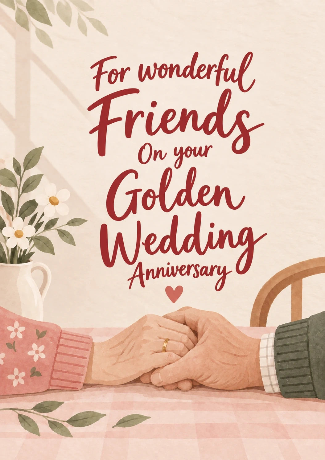 Anniversary - Personalised Card — with punch holes