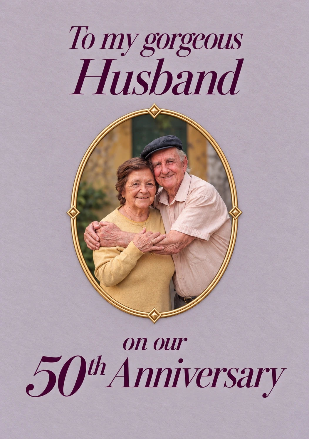 Anniversary - Personalised Card — with punch holes