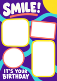 Load image into Gallery viewer, Birthdays - Personalised Card — with punch holes

