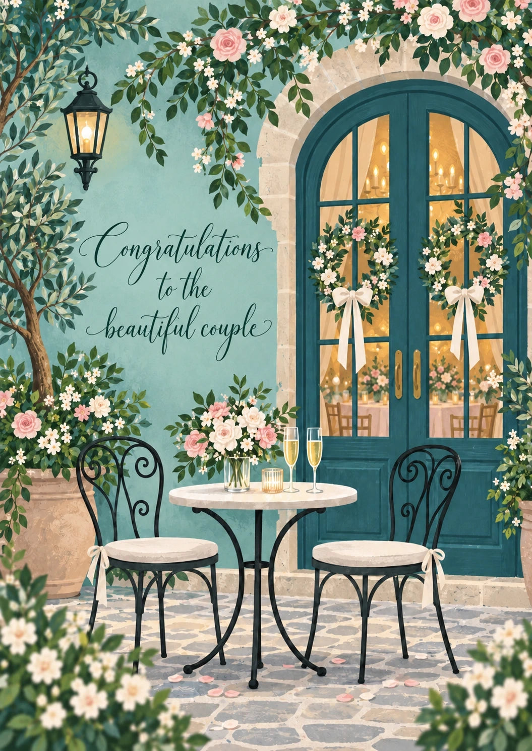 Weddings - Personalised Card — with punch holes