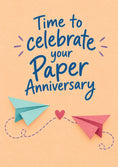 Load image into Gallery viewer, Anniversary - Personalised Card — with punch holes

