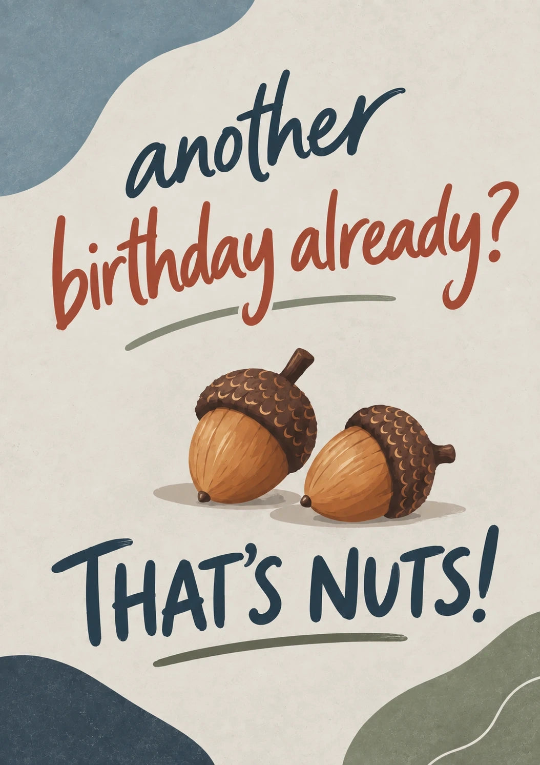Birthdays - Personalised Card — with punch holes