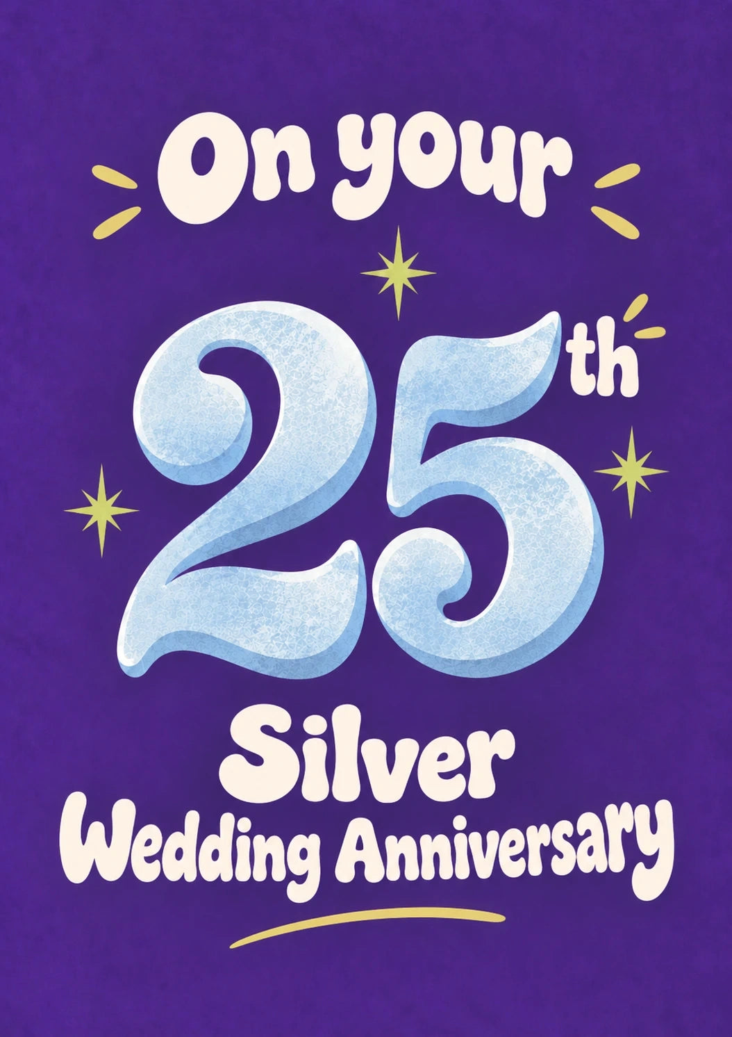 Anniversary - Personalised Card — with punch holes