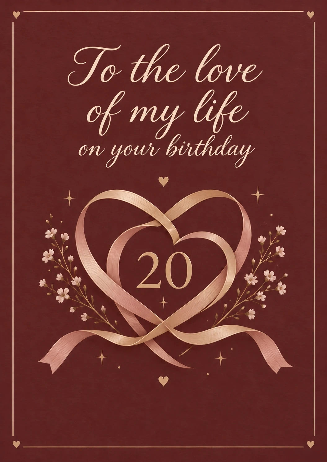 Birthdays - Personalised Card — with punch holes