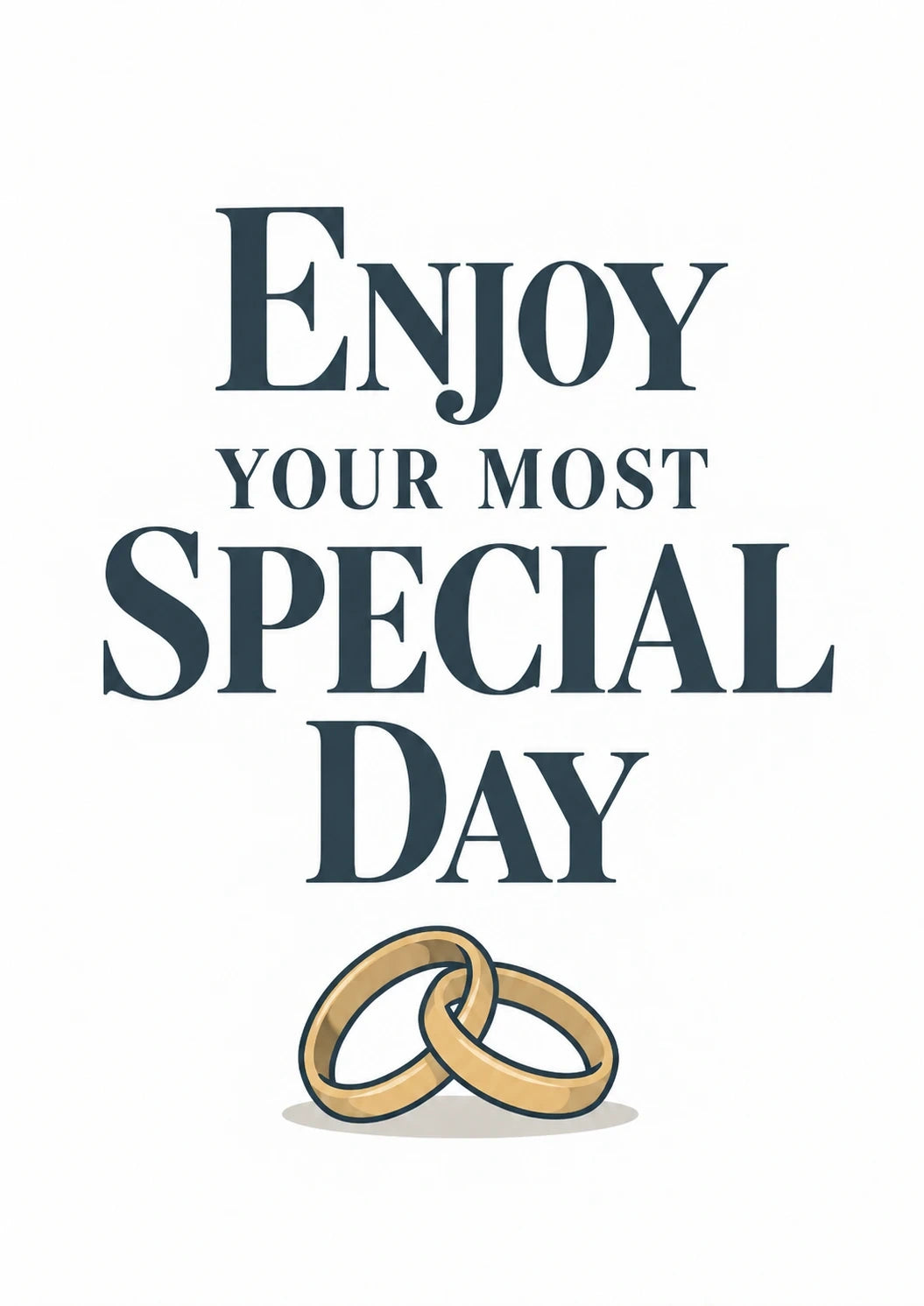 Weddings - Personalised Card — with punch holes