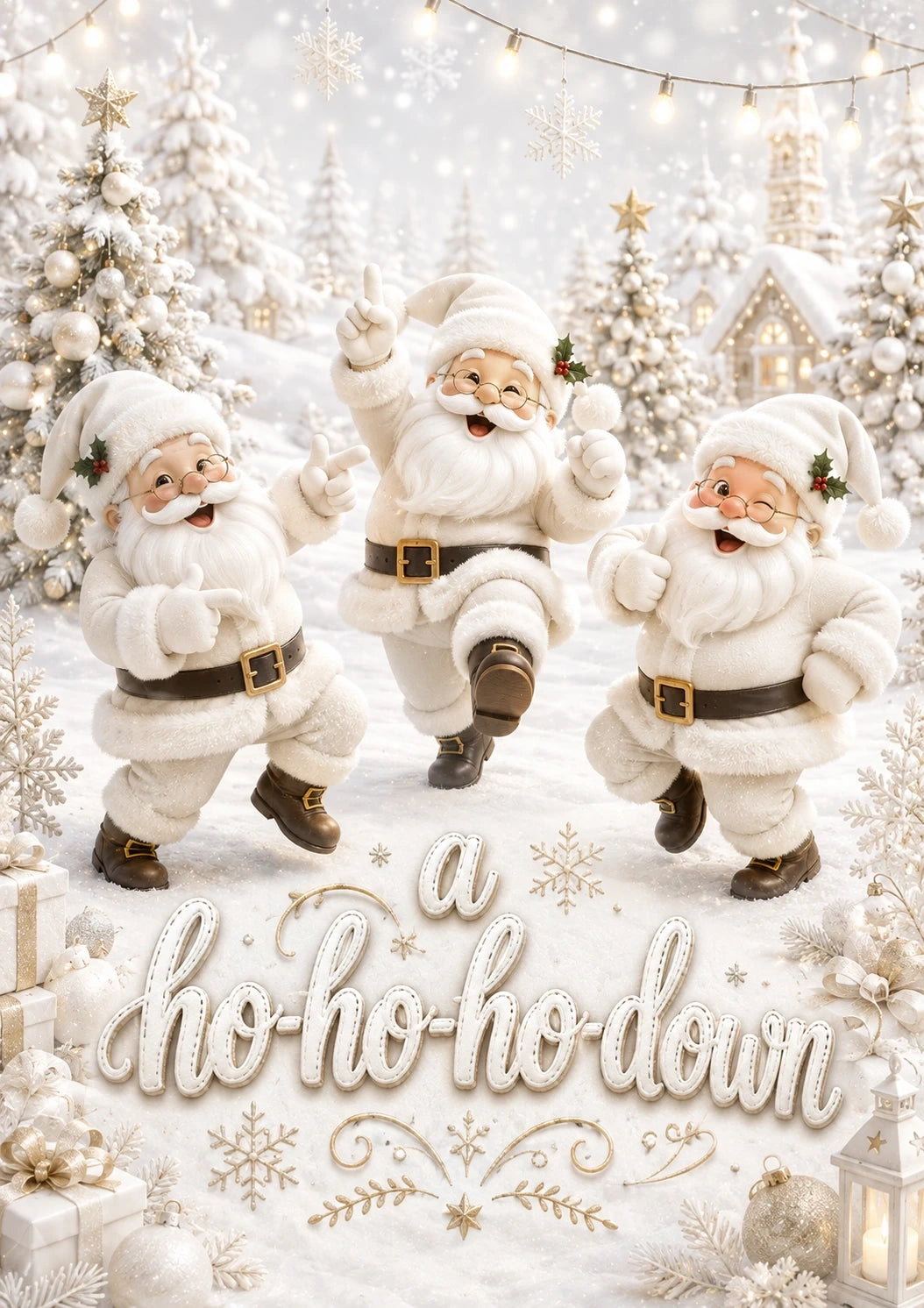 Christmas - Personalised Card — with punch holes
