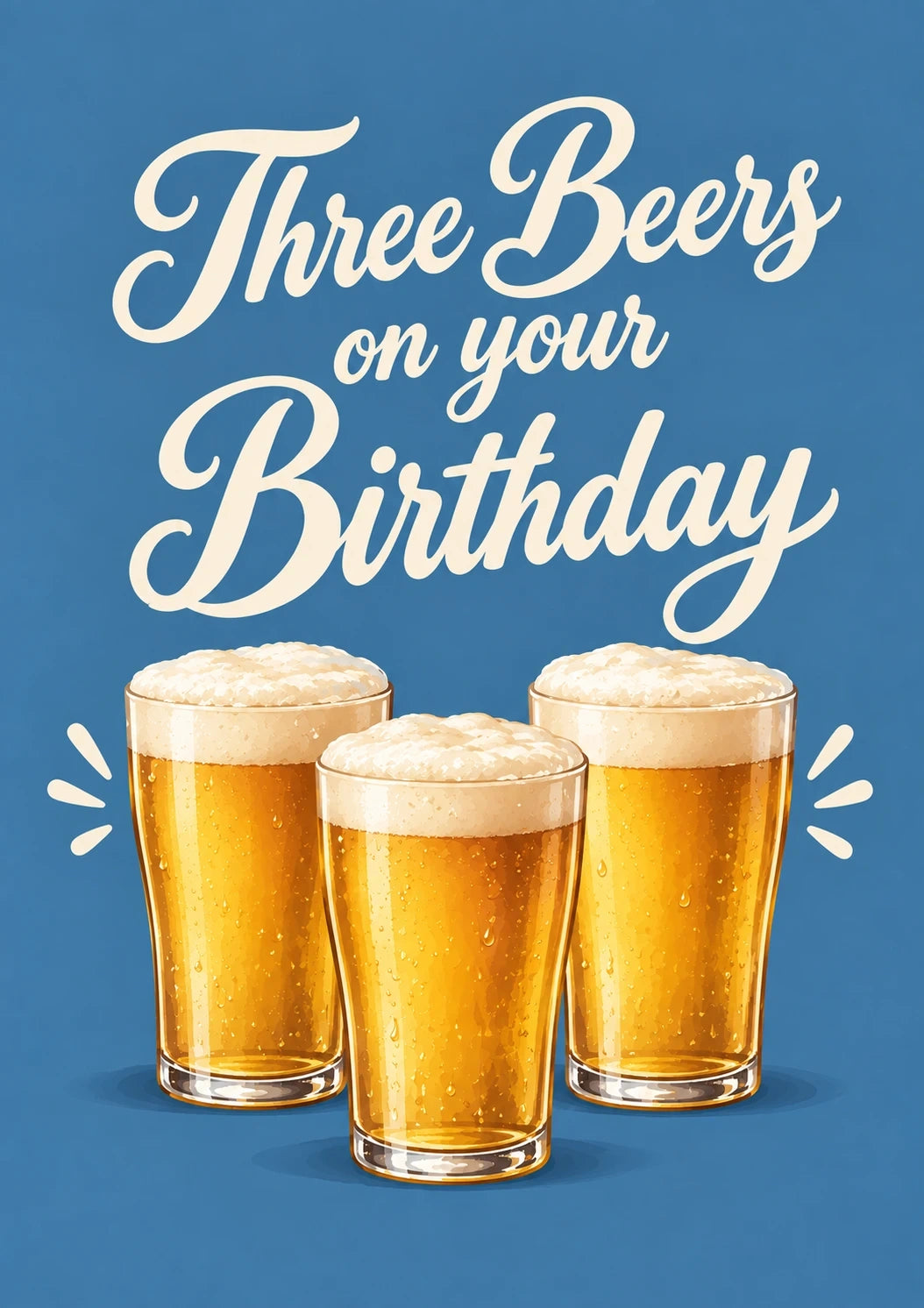 Birthdays - Personalised Card — with punch holes