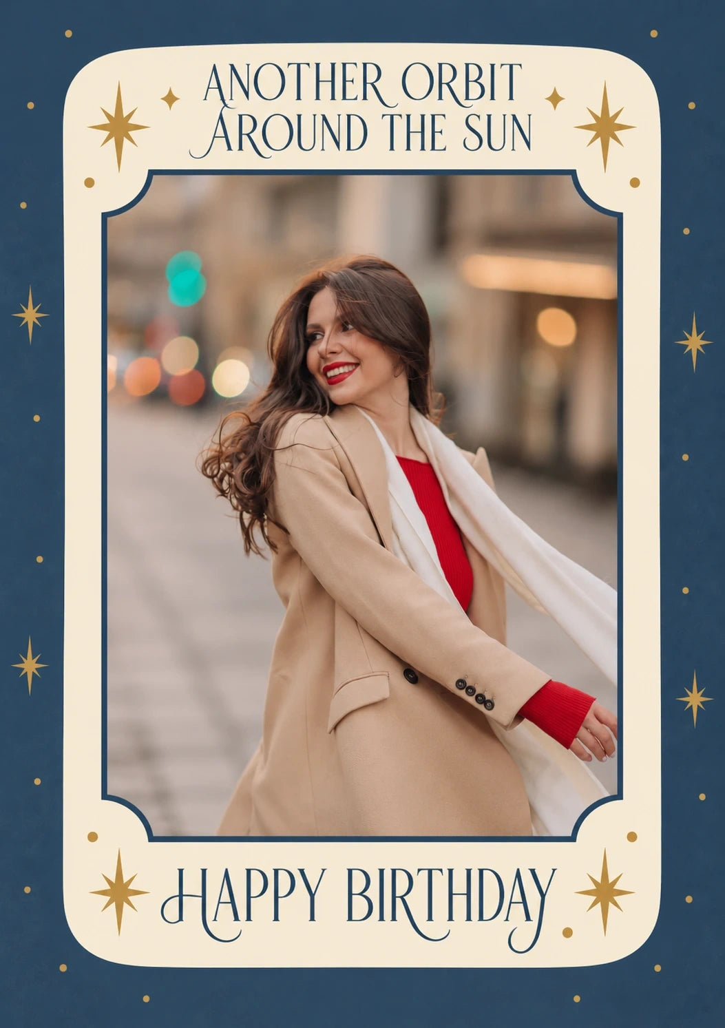 Birthdays - Personalised Card — with punch holes