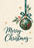 Load image into Gallery viewer, Christmas - Personalised Card — with punch holes
