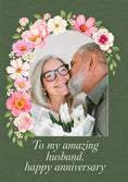Load image into Gallery viewer, Anniversary - Personalised Card — with punch holes
