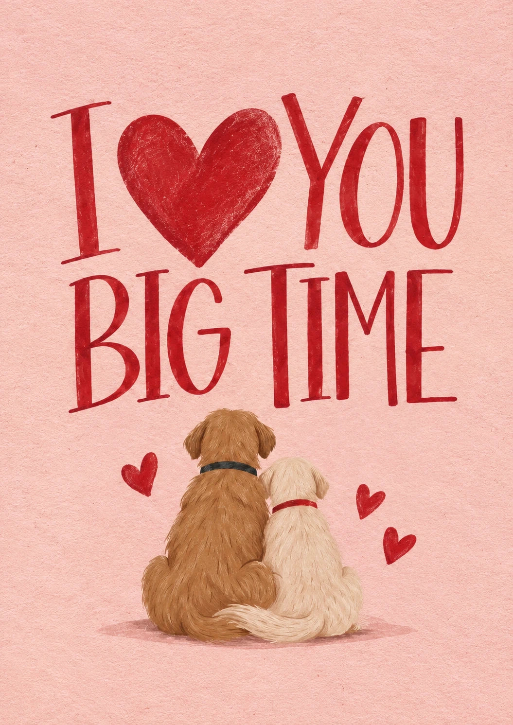 Valentine's day - Personalised Card — with punch holes
