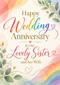 Load image into Gallery viewer, Anniversary - Personalised Card — with punch holes

