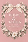 Load image into Gallery viewer, Weddings - Personalised Card — with punch holes
