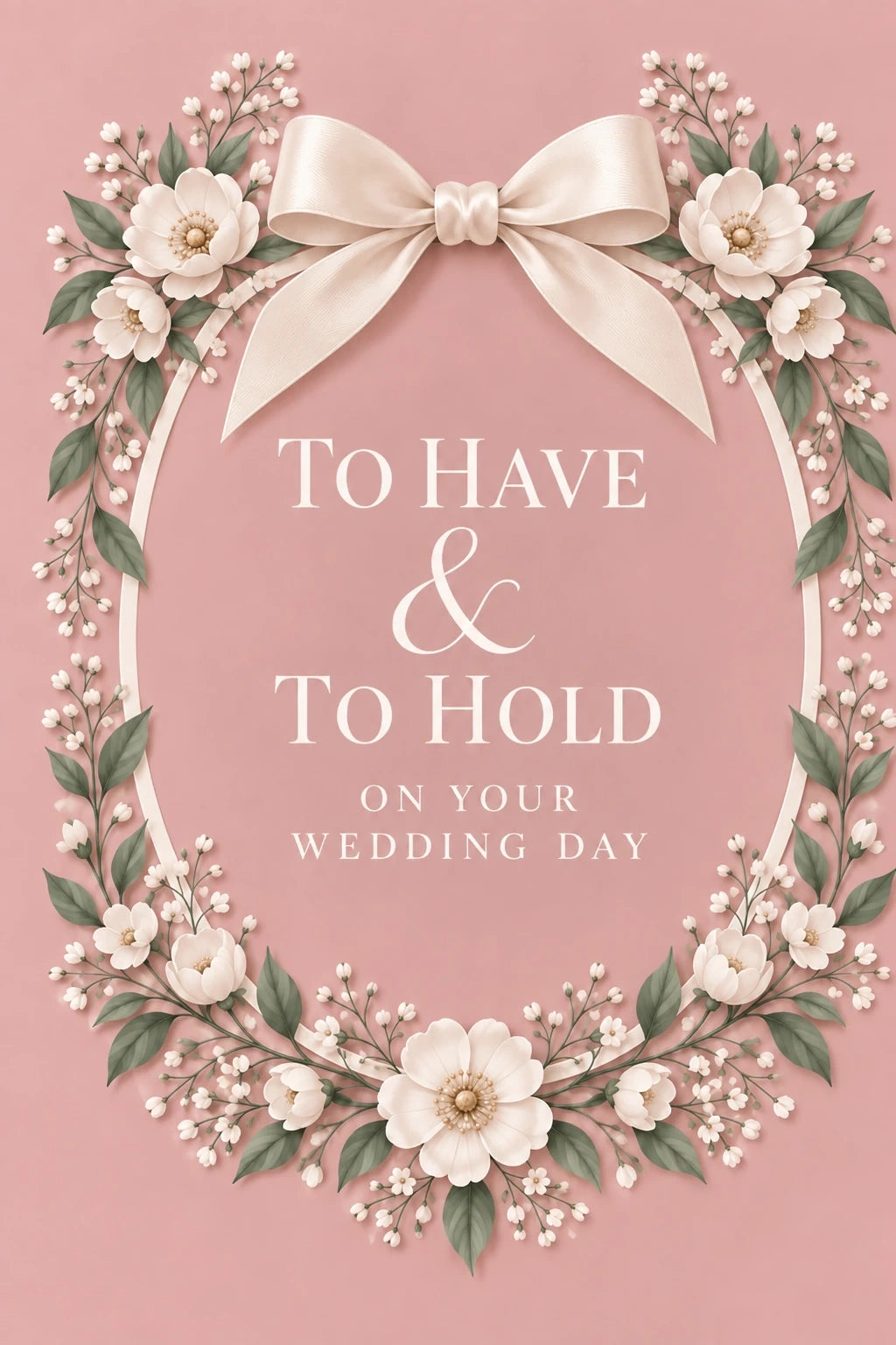 Weddings - Personalised Card — with punch holes