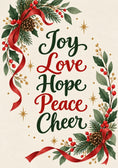 Load image into Gallery viewer, Christmas - Personalised Card — with punch holes
