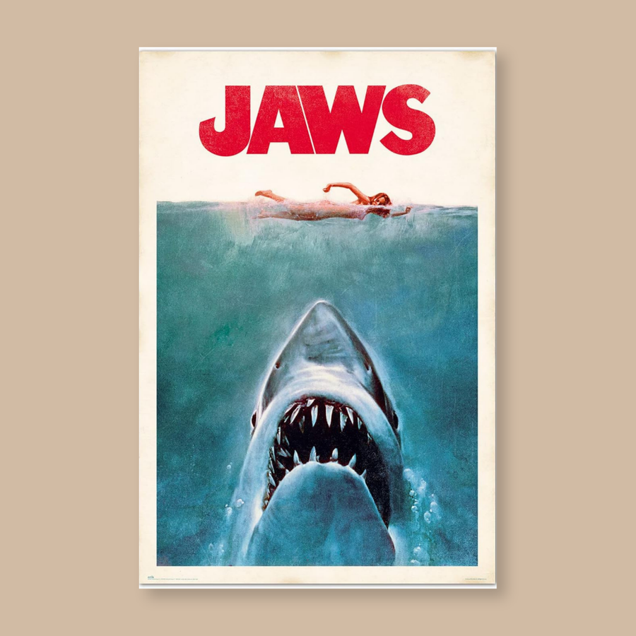 Jaws 36 × 24in Movie Poster – Glossy Finish
