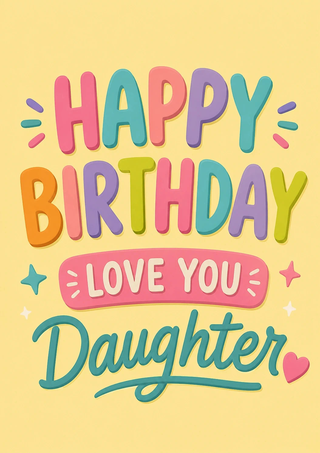 Birthdays - Personalised Card — with punch holes