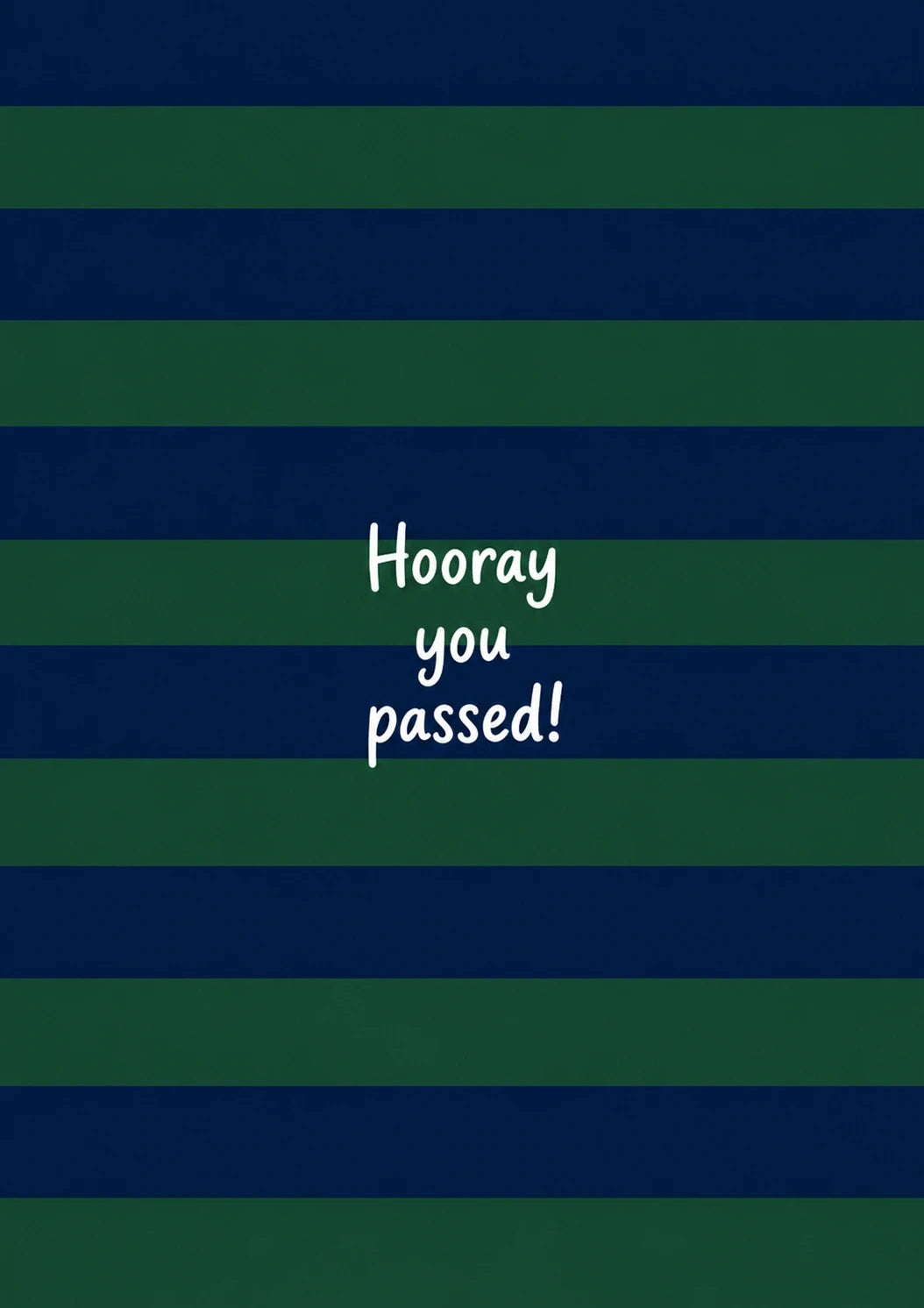 Congratulations - Personalised Card — with punch holes