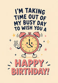 Load image into Gallery viewer, Birthdays - Personalised Card — with punch holes
