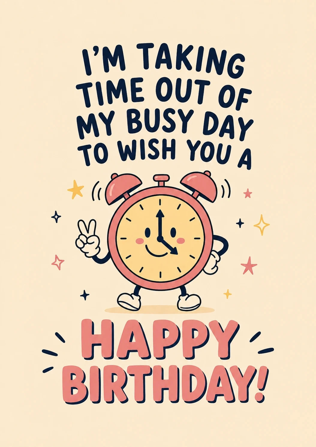 Birthdays - Personalised Card — with punch holes