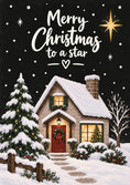 Load image into Gallery viewer, Christmas - Personalised Card — with punch holes

