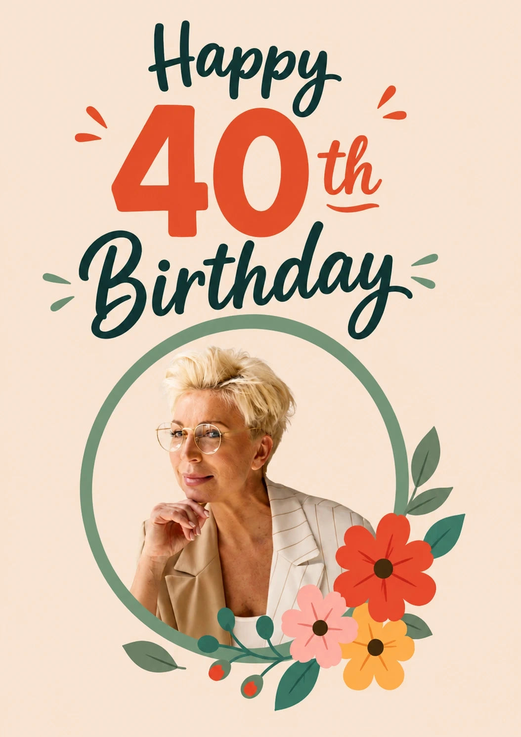 Birthdays - Personalised Card — with punch holes