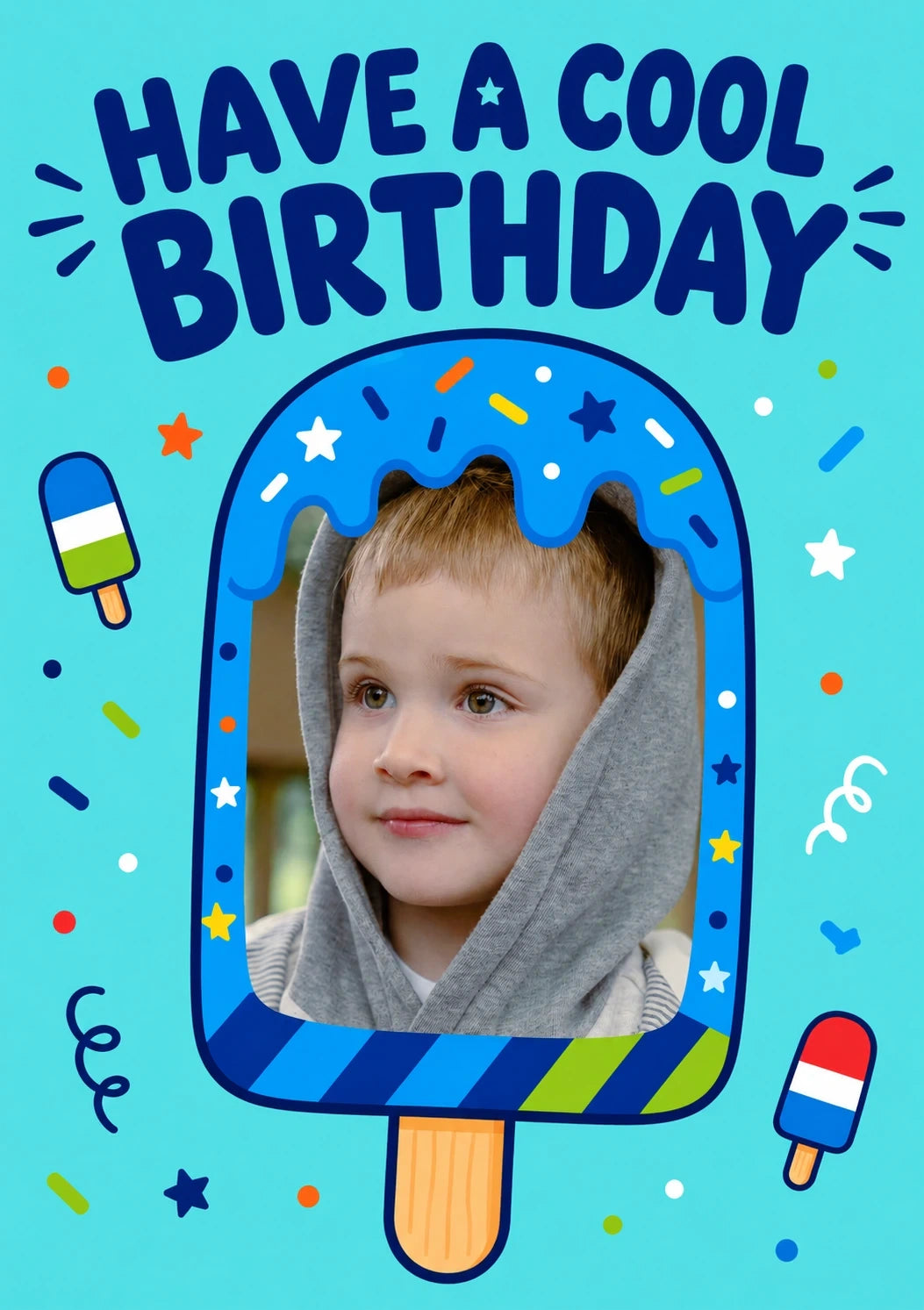 Birthdays - Personalised Card — with punch holes