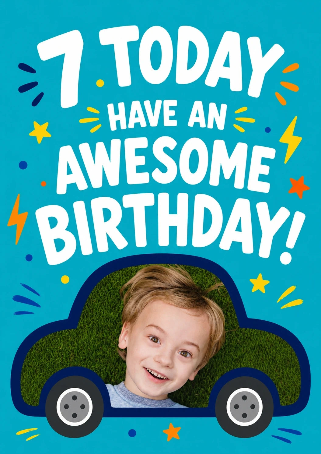 Birthdays - Personalised Card — with punch holes