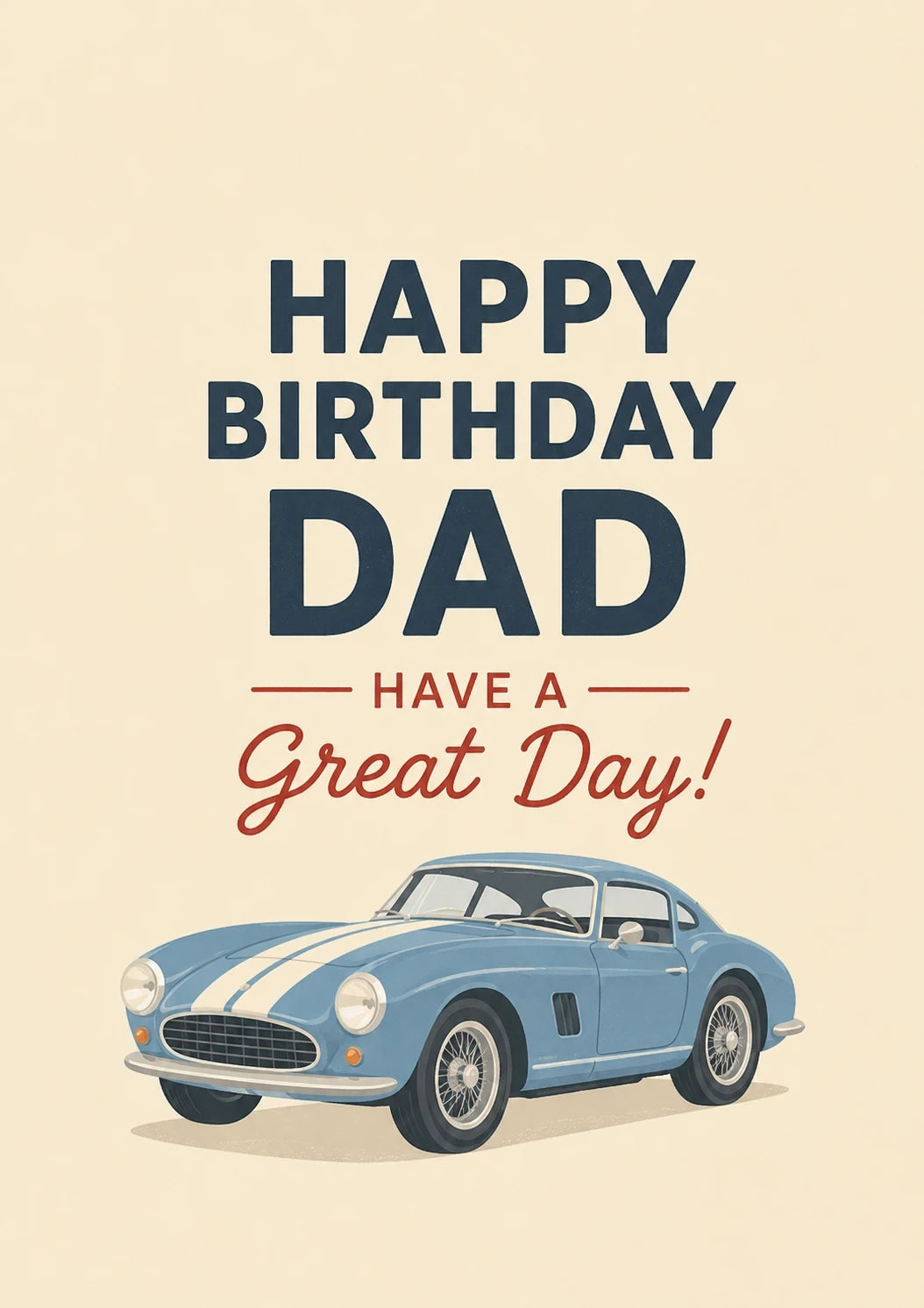 Birthdays - Personalised Card — with punch holes