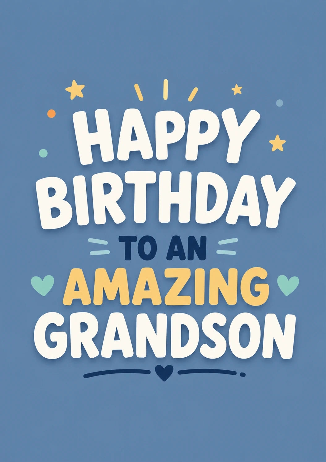 Birthdays - Personalised Card — with punch holes