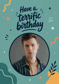 Load image into Gallery viewer, Birthdays - Personalised Card — with punch holes
