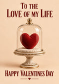 Load image into Gallery viewer, Valentine's day - Personalised Card — with punch holes
