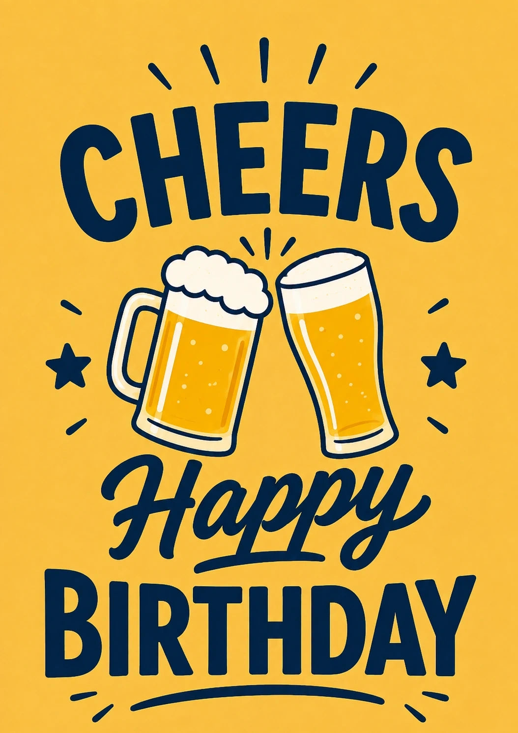 Birthdays - Personalised Card — with punch holes